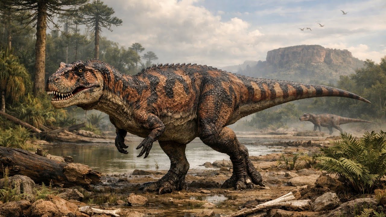 🎬 Mapusaurus Catches Prey in the Jungle | Deadly Carcharodontosaur Hunt