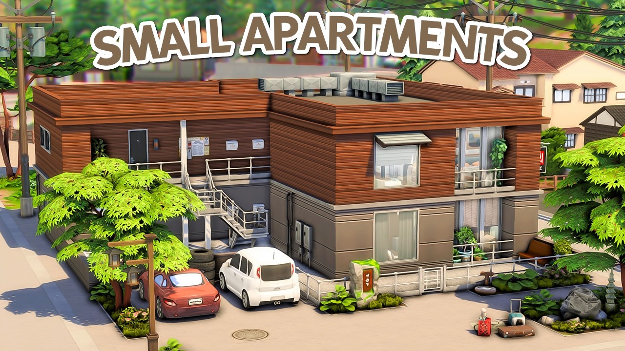 APARTMENTS FOR RENT IN MT. KOMOREBI 🌸 The Sims 4 Speed Build