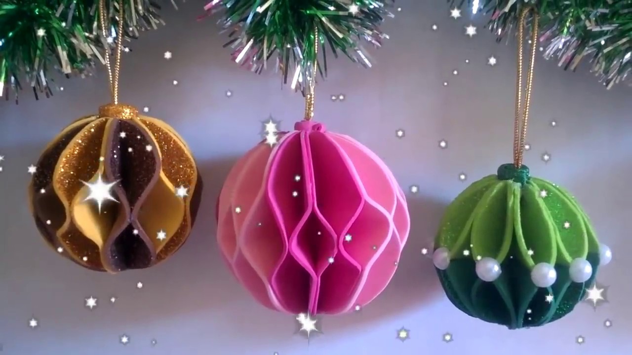 Bolinhas de Natal em E.V.A!