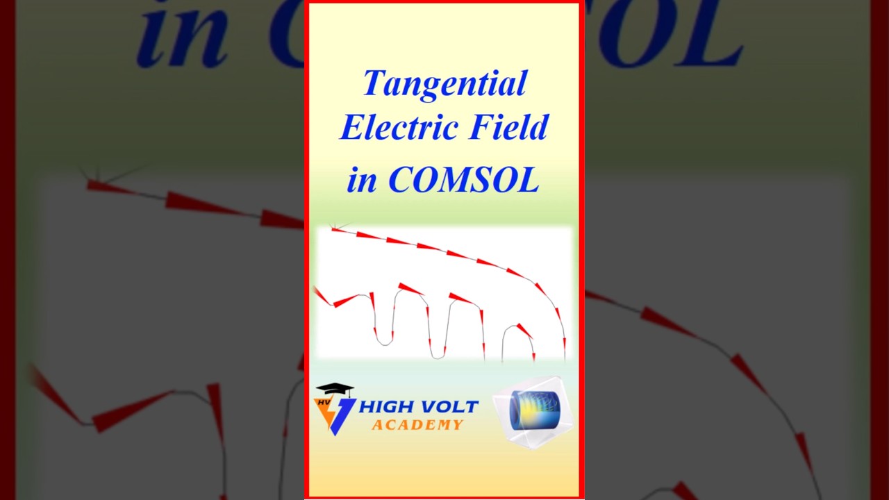 How to Visualize Tangential Electric Field in COMSOL (Step by Step)  #comsol #highvoltage