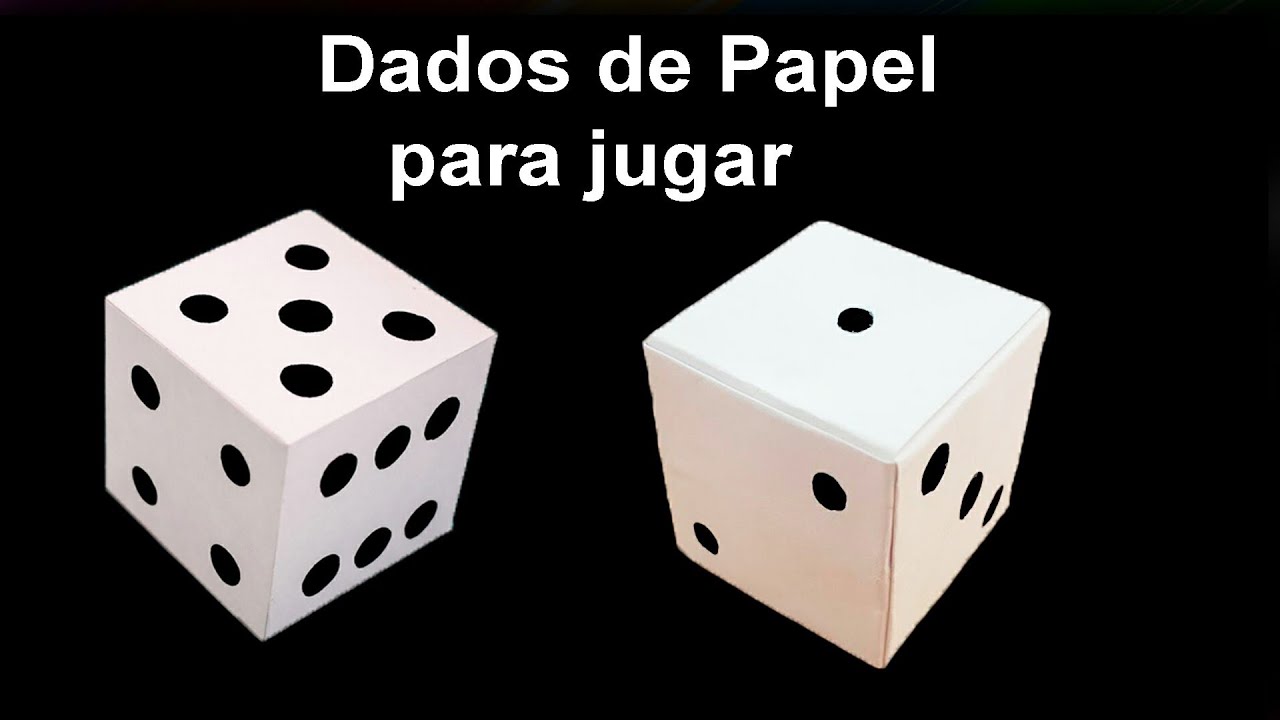 Cómo hacer dados de papel