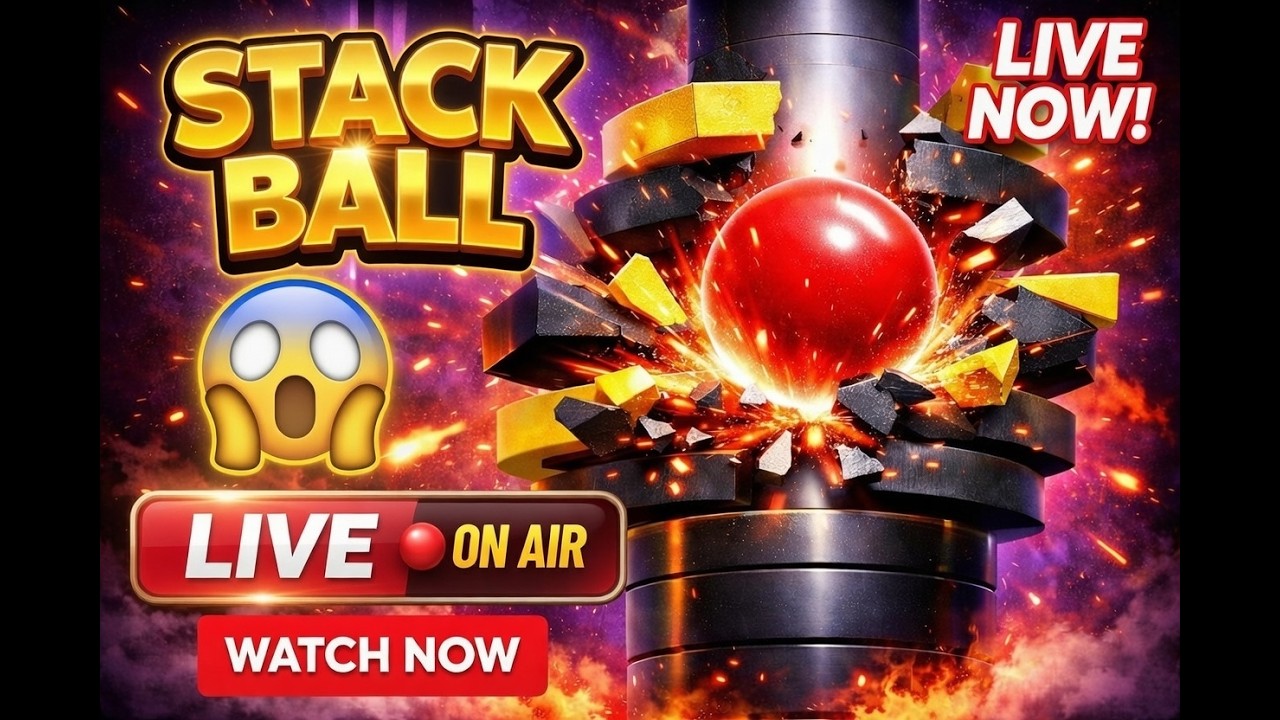 Stack Ball LIVE 🔥 Insane Speed Run 😱 | Day 8 Ep.2