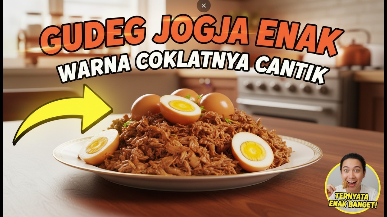 RESEP GUDEG JOGJA ENAK, WARNANYA BISA COKLAT CANTIK