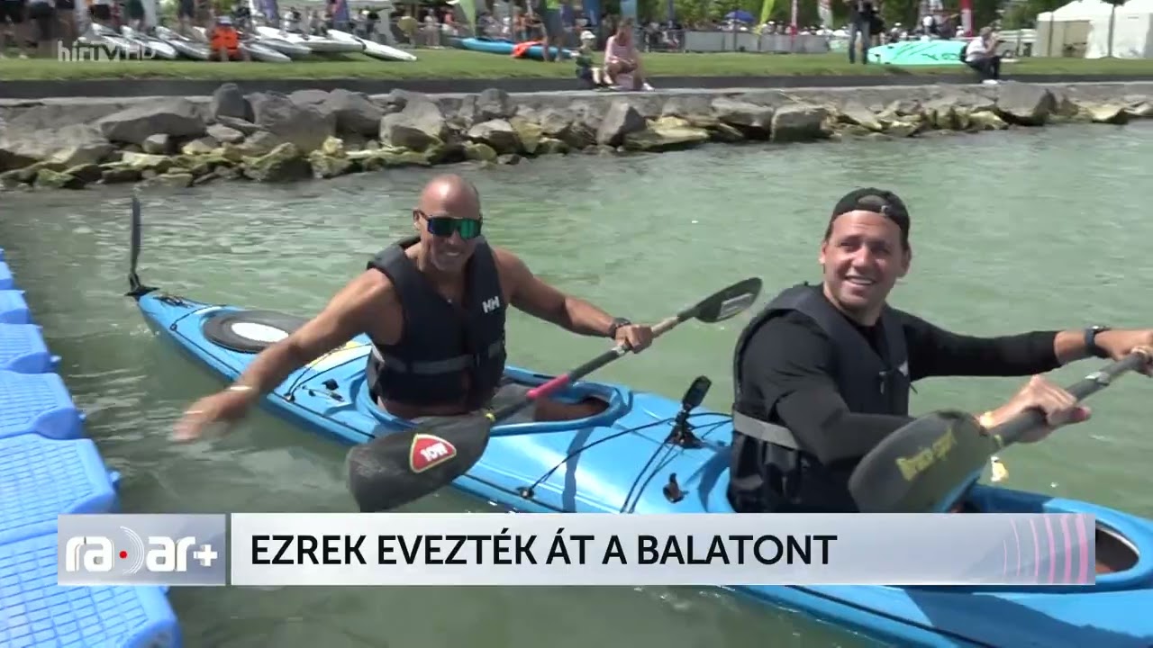 Ezrek evezték át a Balatont - HÍR TV+