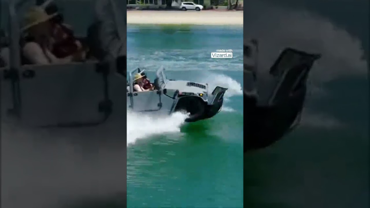 This Car Just Turned Into a Boat!