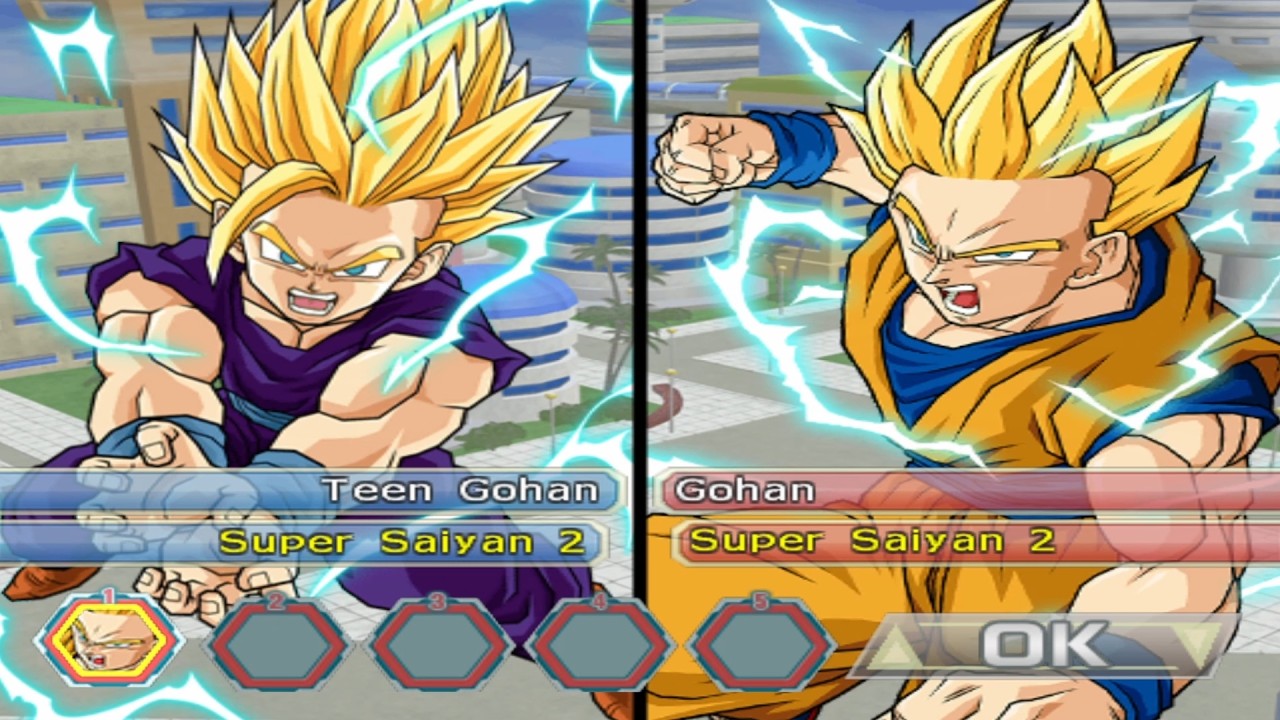 BT4 Teen Gohan SS2 VS Adult SS2 Gohan (COM V COM)