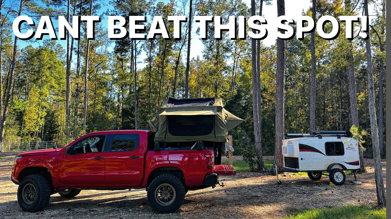 CAMPING BY THE RIVER IN NOVEMBER