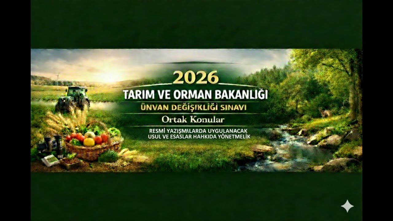 TARIM VE ORMAN BAKANLIĞI ÜDS ORTAK KONULAR RESMİ YAZIŞMALAR HAKKINDA YÖNETMELİK
