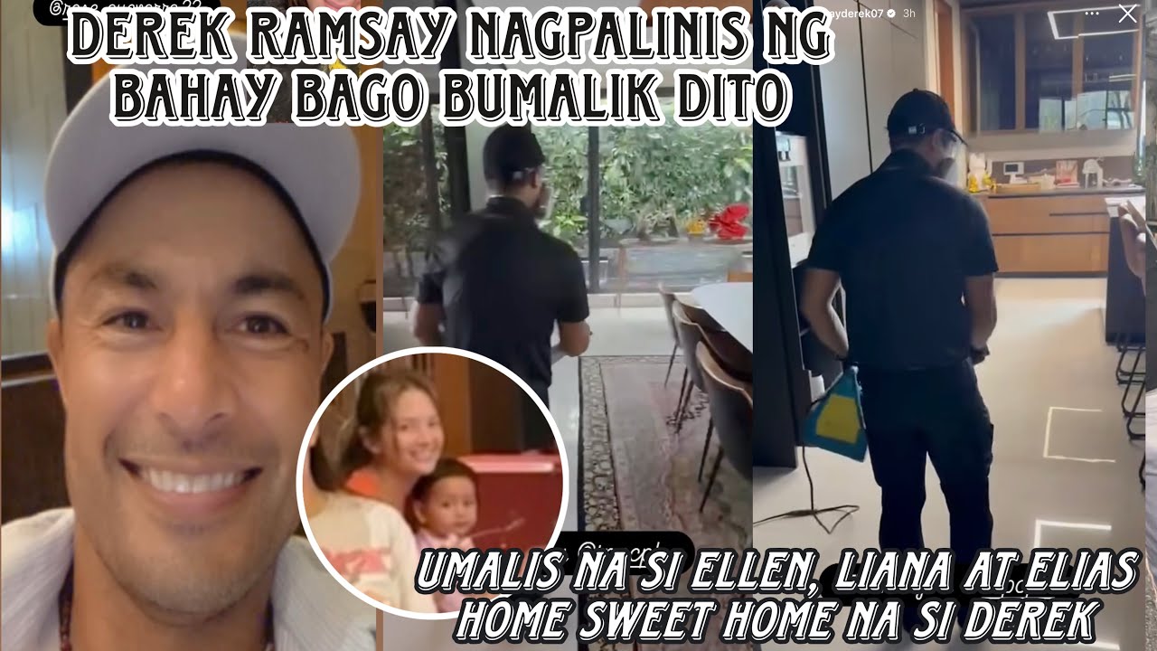 Derek Ramsay nagpa-disinfect ng bahay bago bumalik dito 💫 nakaalis na si Ellen finally balik home na