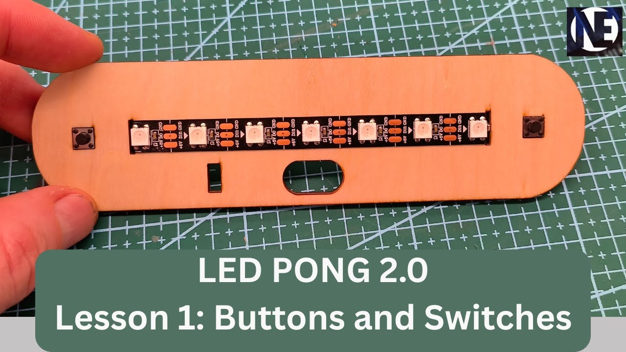 LED Pong 2.0 — Урок 1: Кнопки и переключатели