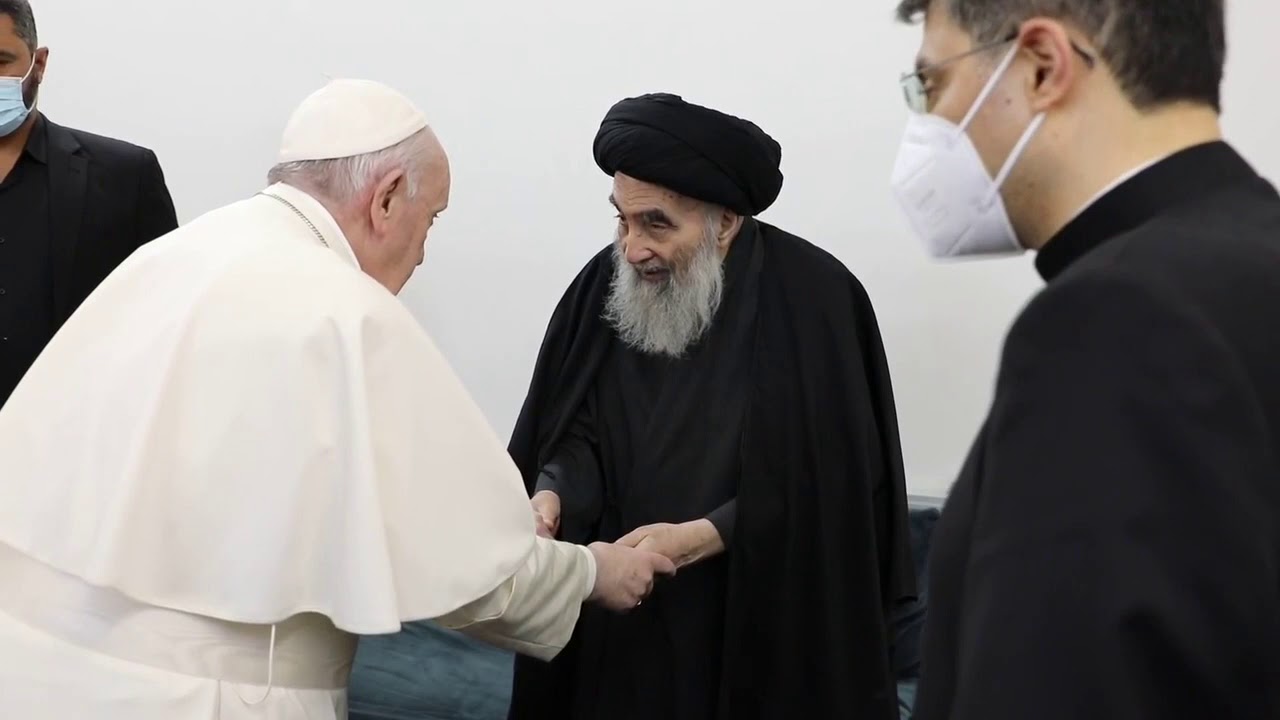 Pope francis&rsquo; visit for grand Ayatollah Ali sistani - 6th March 2021
