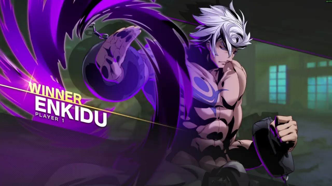 Undernight In-birth 2 - Arcade - Enkidu - Hardest Difficulty