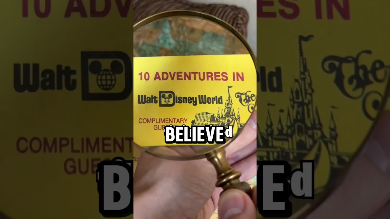 He used a 40 Year old Disneyland Ticket 👀 #shorts