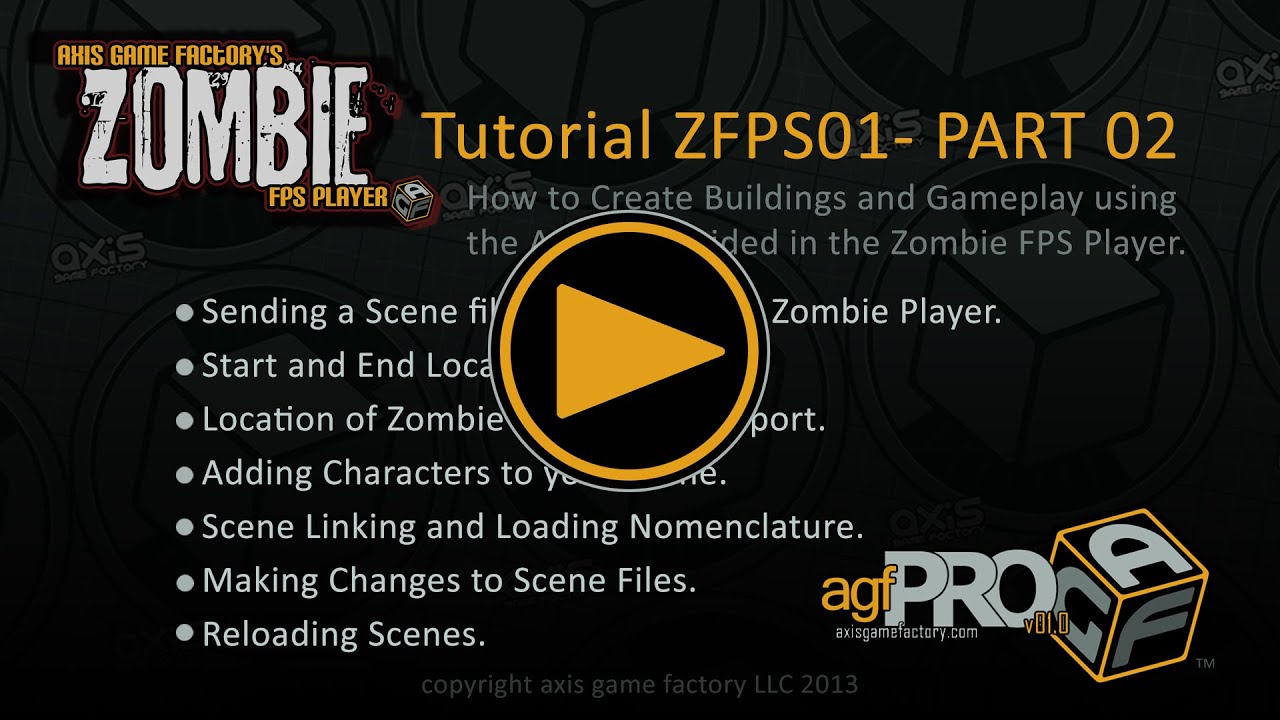 AGFPRO Zombie FPS Tutorial 01 Part 02