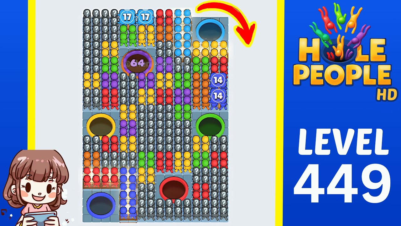 Hole People Level 449 Solution Walkthrough