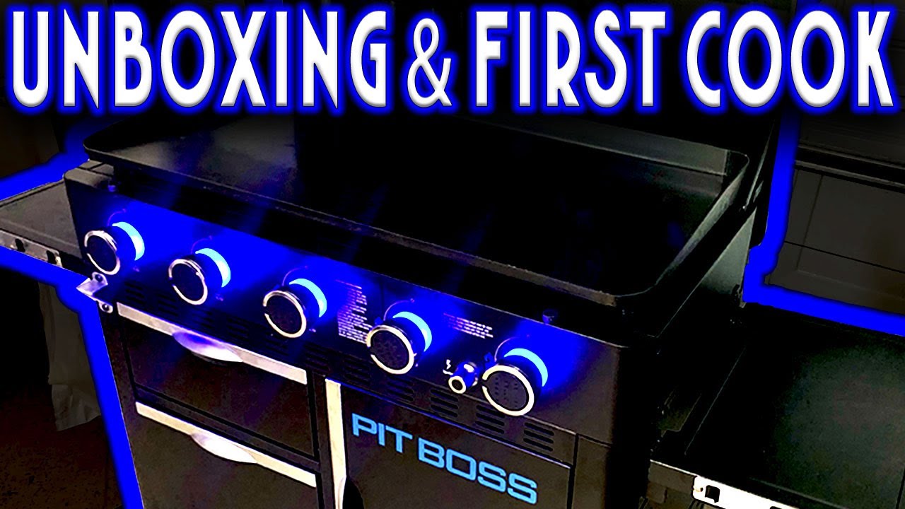 THIS IS INCREDIBLE! NEW PIT BOSS 5 BURNER ULTIMATE GRIDDLE   UNBOXING AND FIRST COOK, SMASHBURGERS!