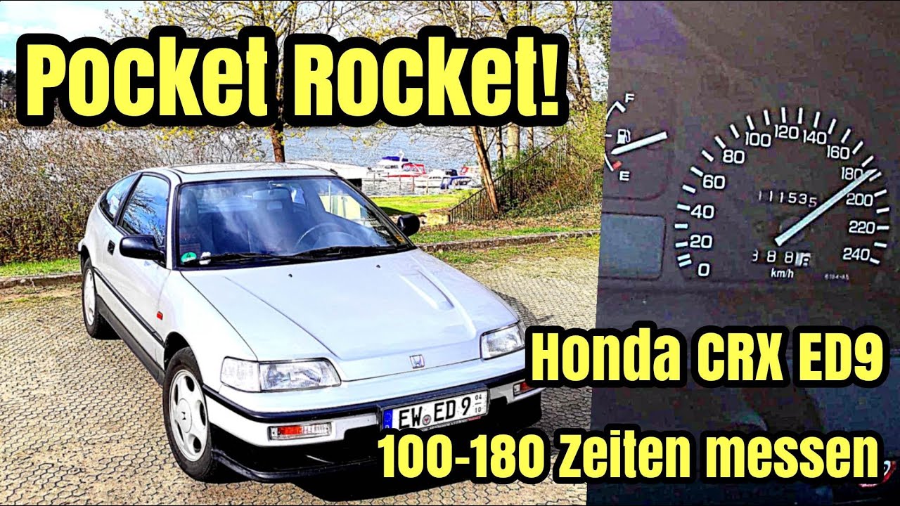 Pocket Rocket! - Honda CRX ED9 Zeiten messen | 100-150 | 100-180 | Dragy GPS | Youngtimer 2021