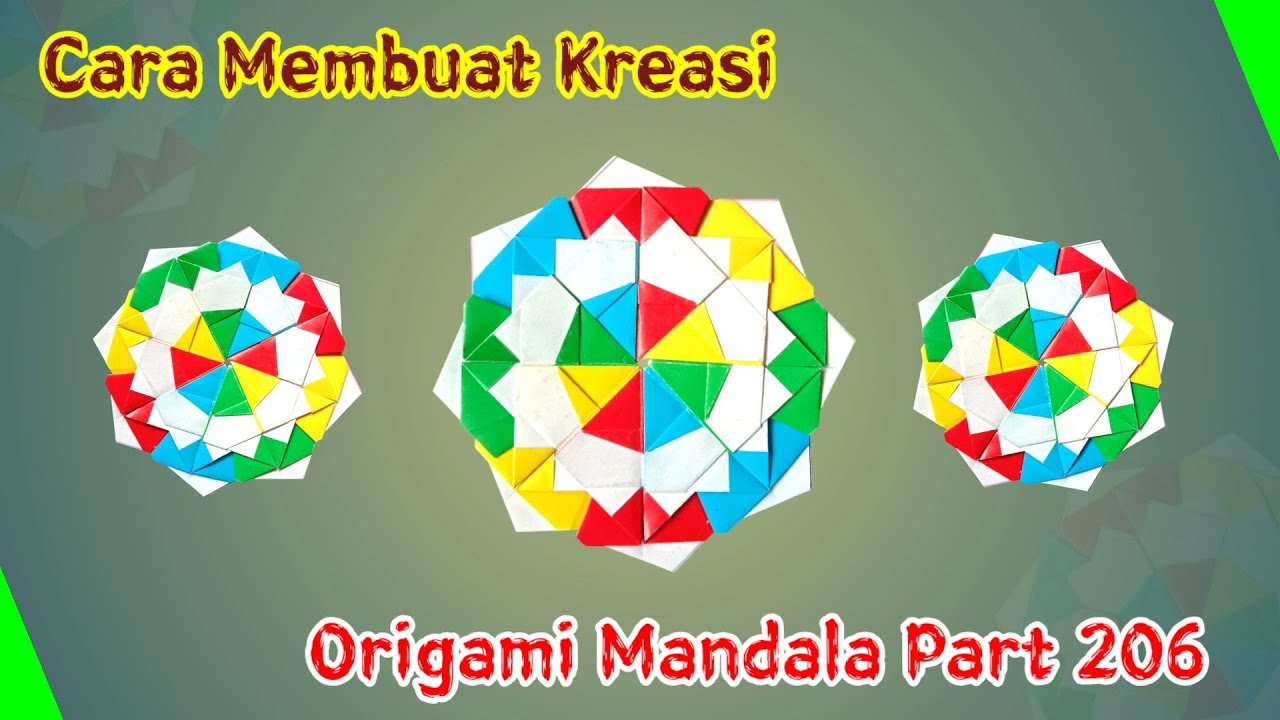 Cara Membuat Kreasi Origami Mandala Part 206