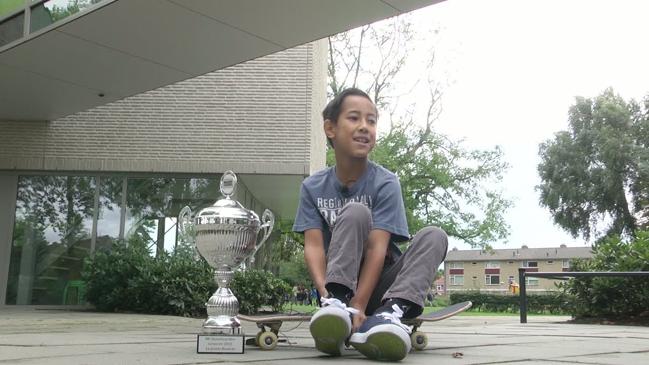 Jonge Eindhovense skateboardkampioenen