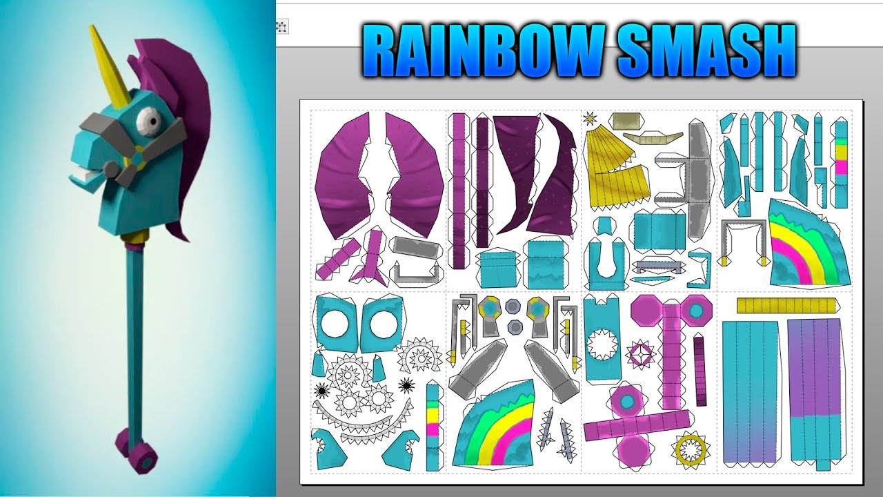 PROYECTO FORTNITE: RAINBOW SMASH ★ PAPERCRAFT Ft. BunkerMaker