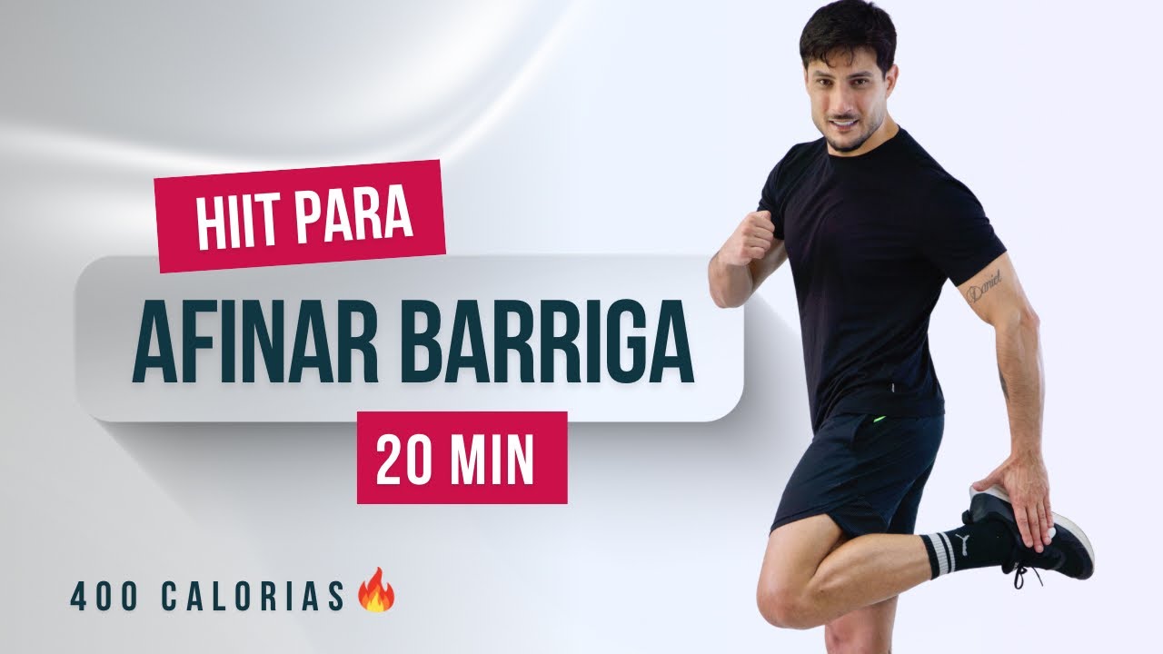 20min CARDIO HIIT para gastar 400 calorias — sem equipamentos, em casa 🔥
