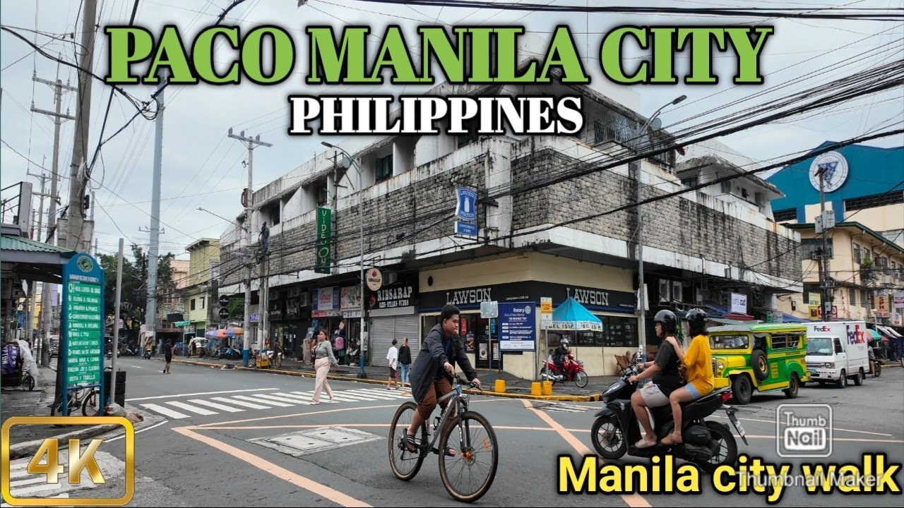 Street Scenes in Manila|Street Walking Around Paco Manila Philippines [4K]
