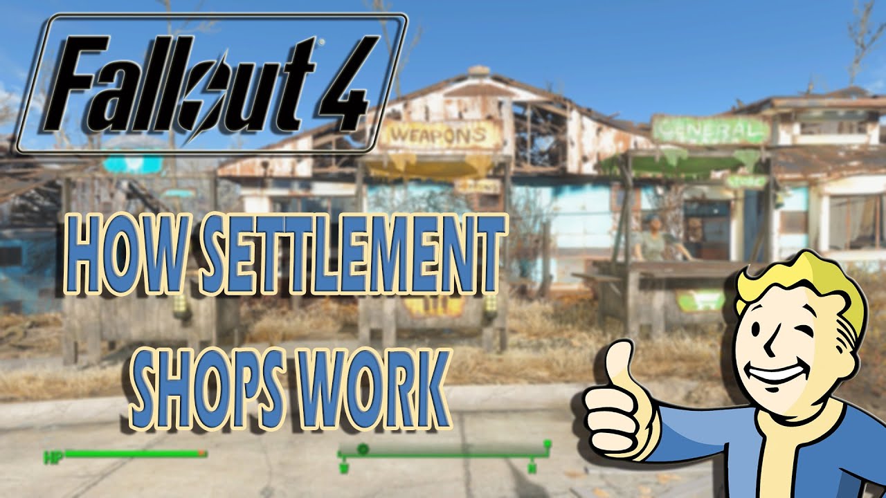 Fallout 4 - How Settlement Shops Work - PC