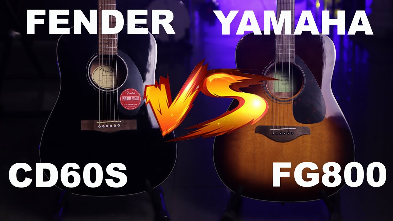 Fender CD60S VS Yamaha FG800 - Acoustic Battle #8