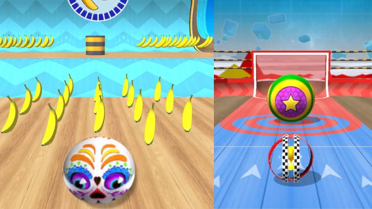 Going Balls | Banana Frenzy Vs Goal Ball - Satisfying Mobile Games