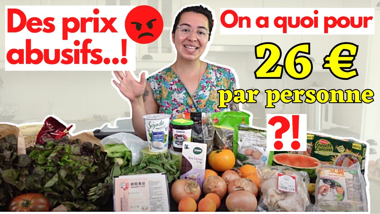 RETOUR DE COURSES 26€ par personne I ASTUCES pour tenir un tout petit budget en pleine inflation !
