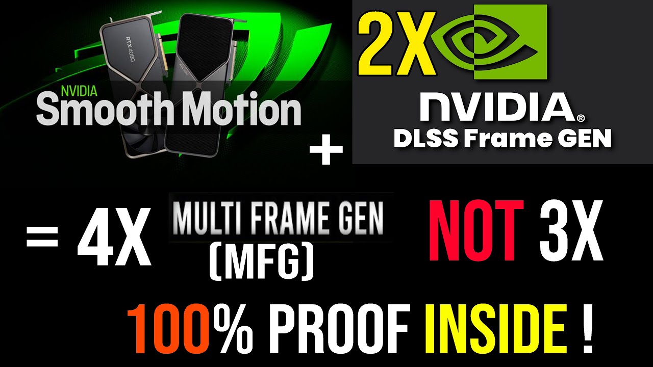 NVIDIA Smooth Motion + 2X Frame Generation is 4X MFG , Not 3X ! Here is the PROOF in CYBERPUNK !