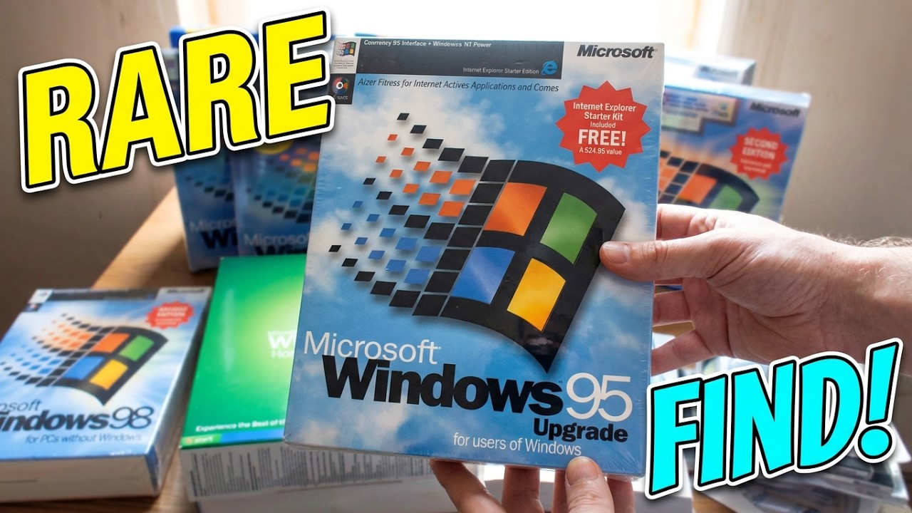 I've spent $2,000+ On Vintage Microsoft Windows Operating Systems! (Part 1)