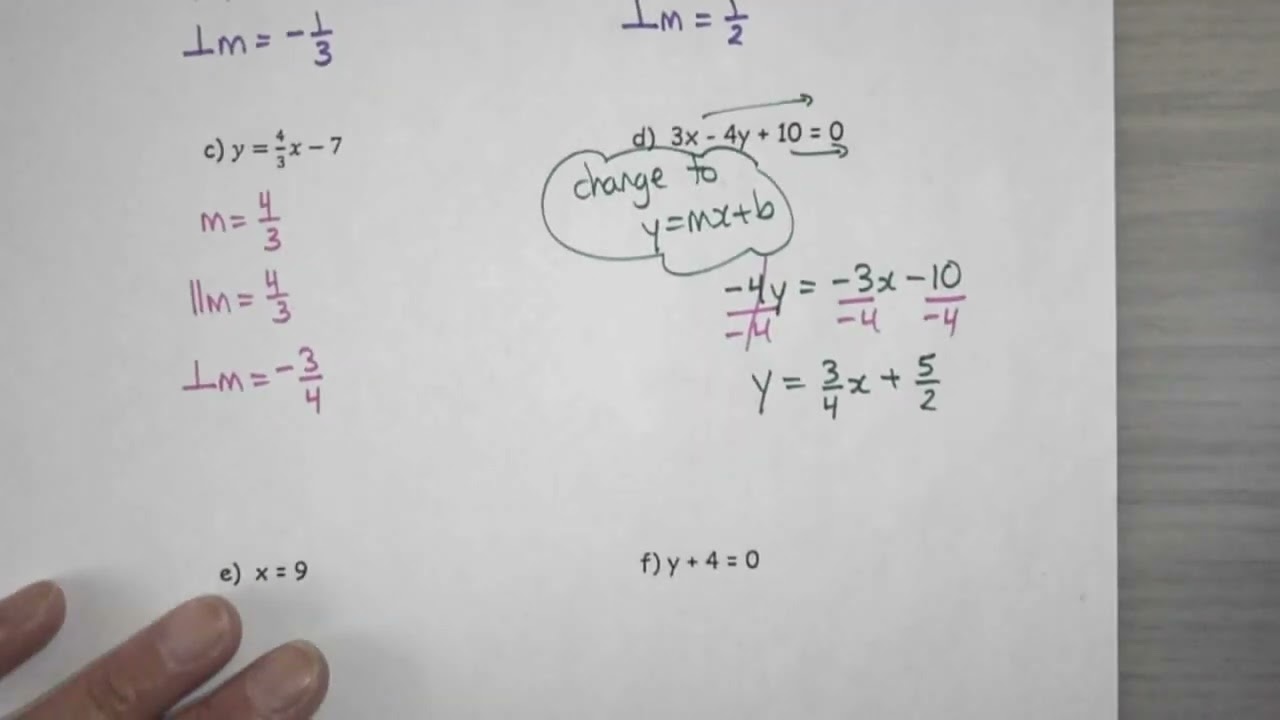 Calculus MCV4U1 Review Standard Form Part 2