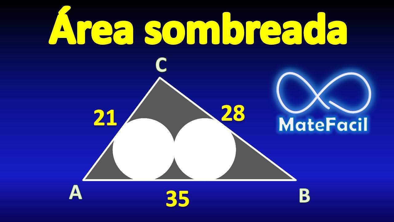 Calcular área sombreada, usando trigonometría