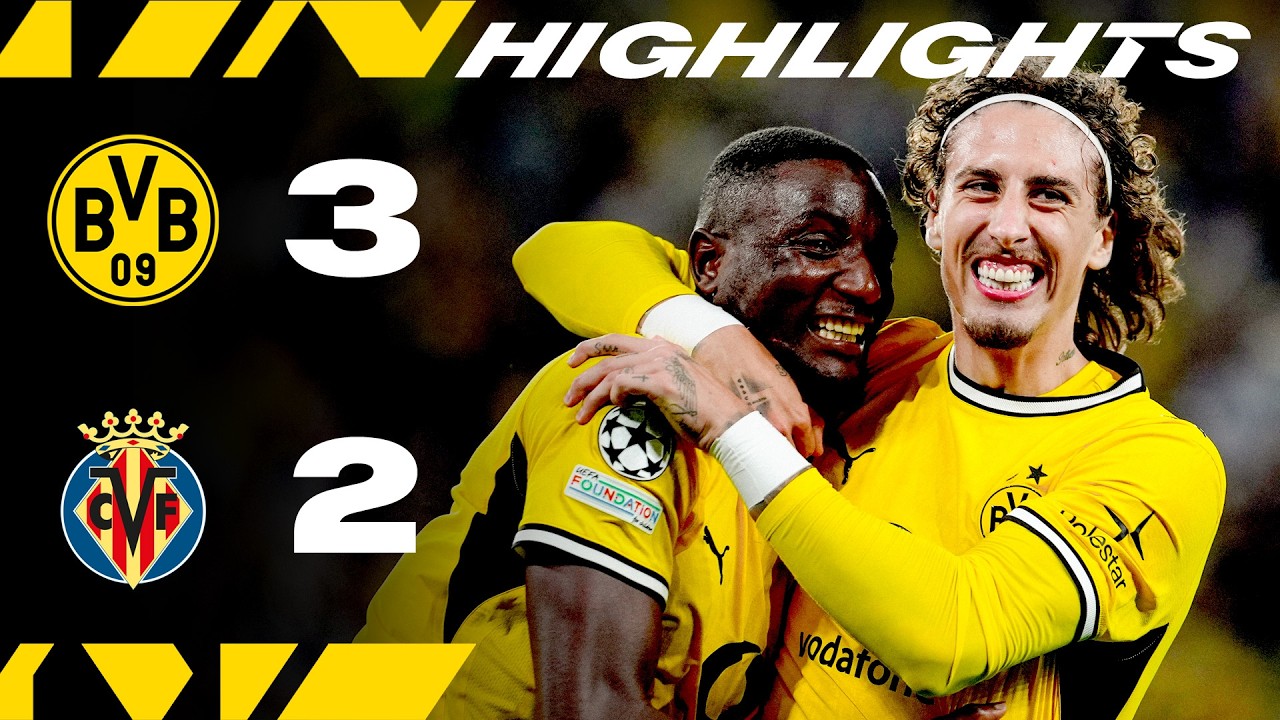 Borussia Dortmund v Villarreal CF | Highlights | UEFA Champions League