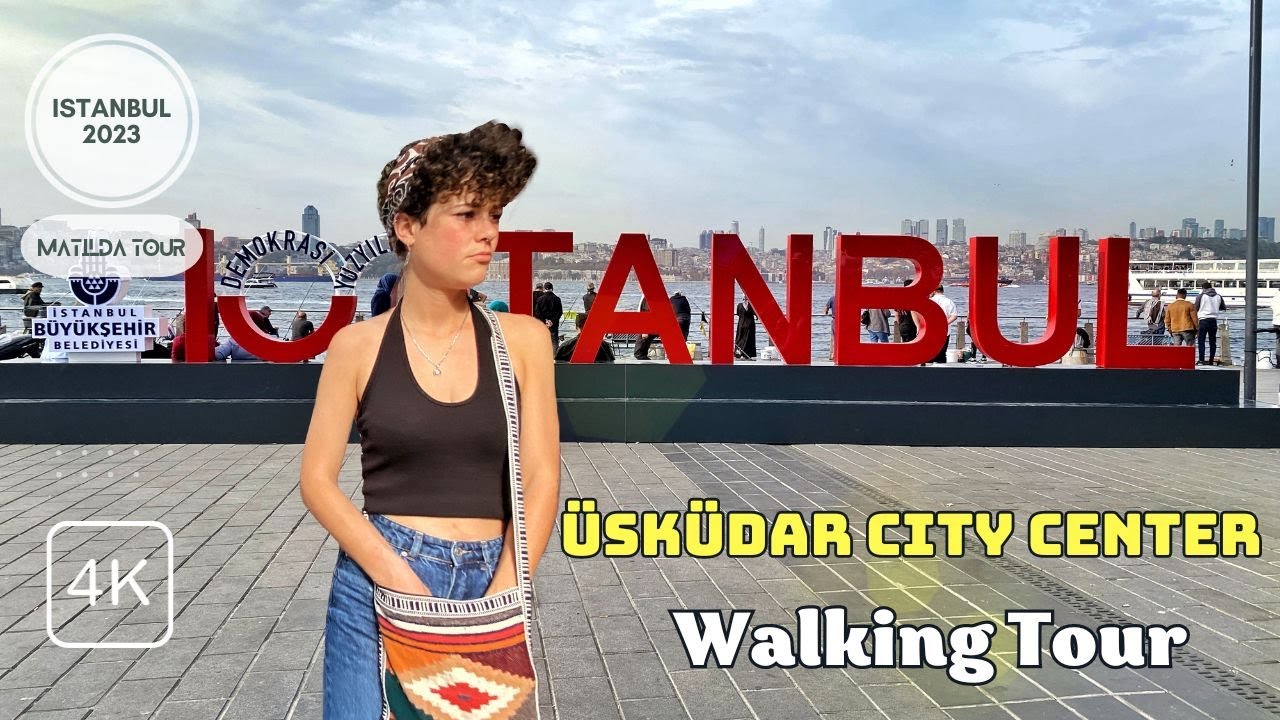 A Vibrant Walking Tour of Uskudar, Istanbul's Asian Gem⎮Istanbul, Turkey⎮October 2023⎮4K 30FPS