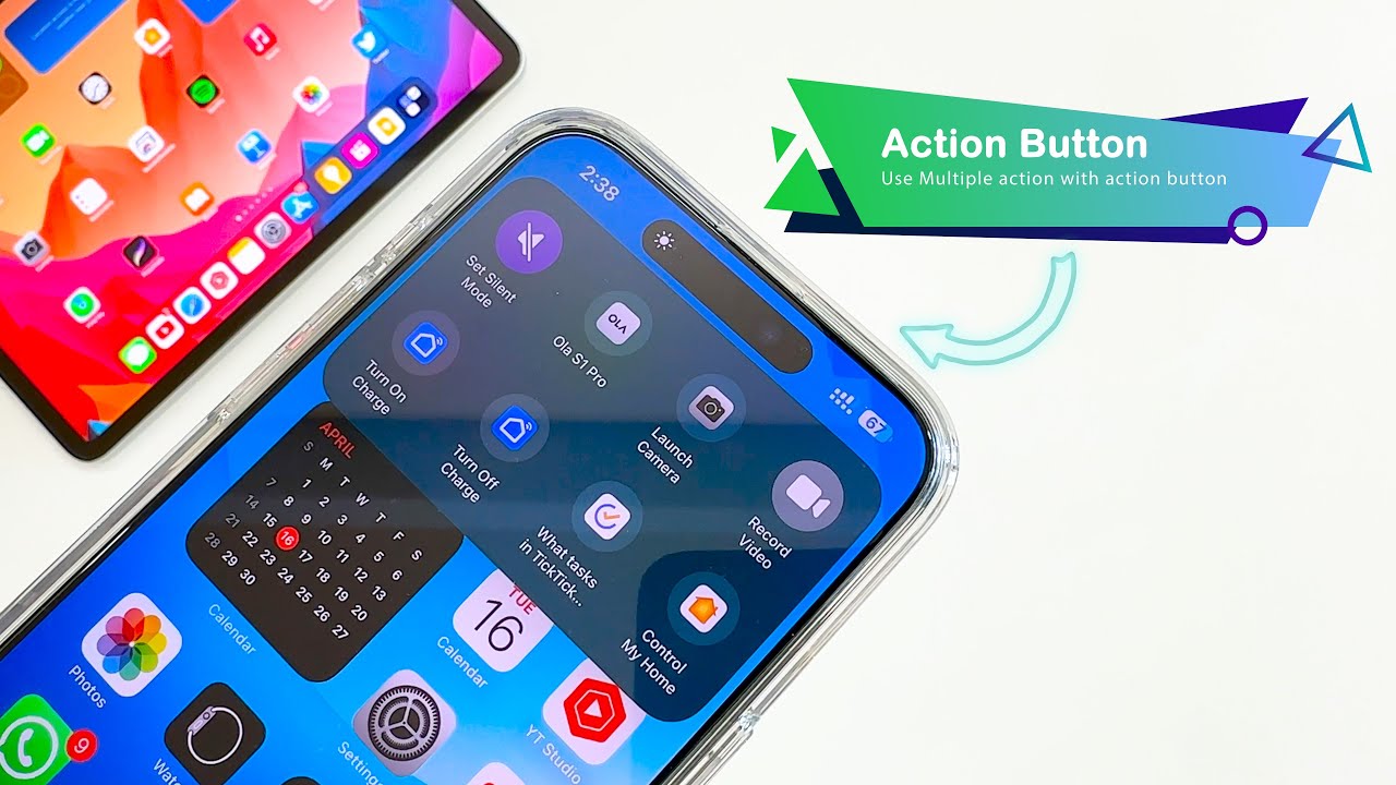 iPhone 15 Pro Action button tricks | Action button shortcuts folder hindi