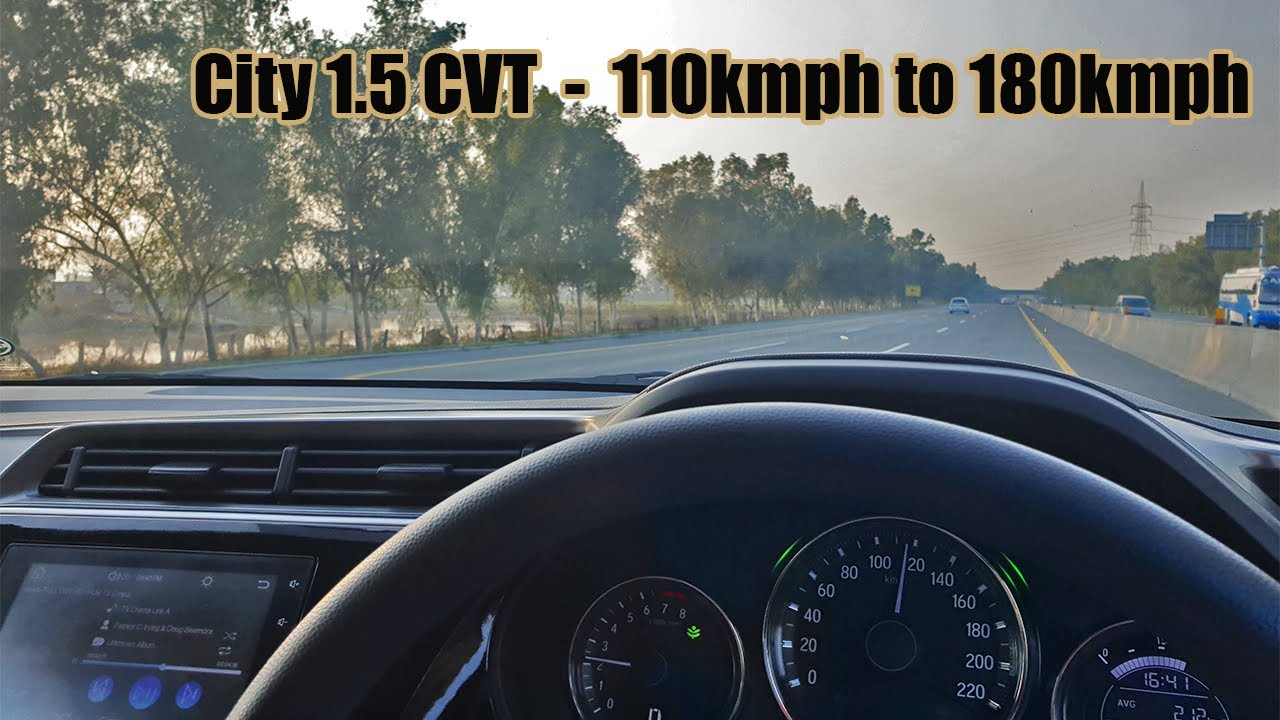 Honda City 1.5 CVT 2021 - Accelerating from 110 to 180km/hr