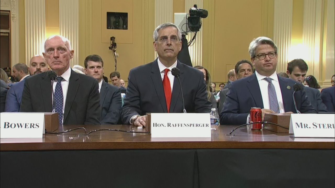 January 6 Hearing: Full testimony of Brad Raffensperger, Gabriel Sterling on Georgia 2020 election