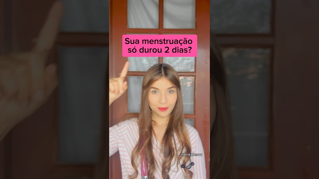 Sua menstrua&ccedil;&atilde;o s&oacute; durou 2 dias? #mulher #saude #dicas #curiosidades
