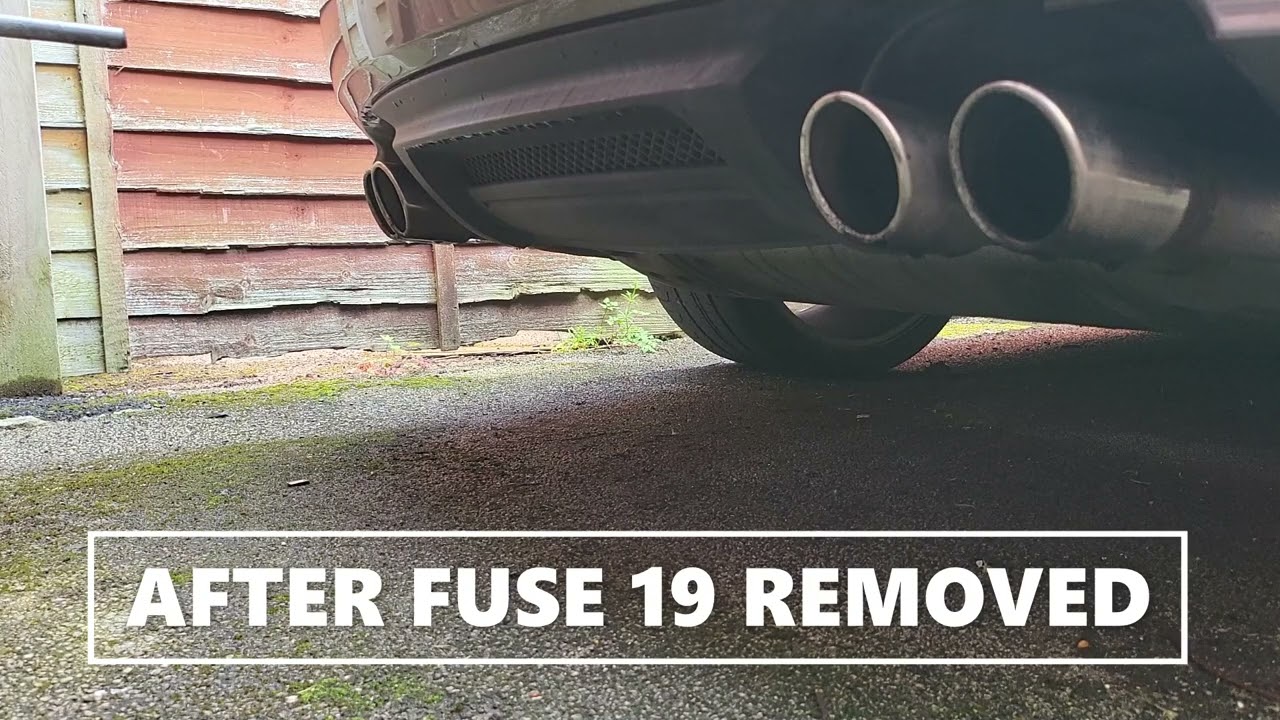 XKR Fuse 19 removal - before and after