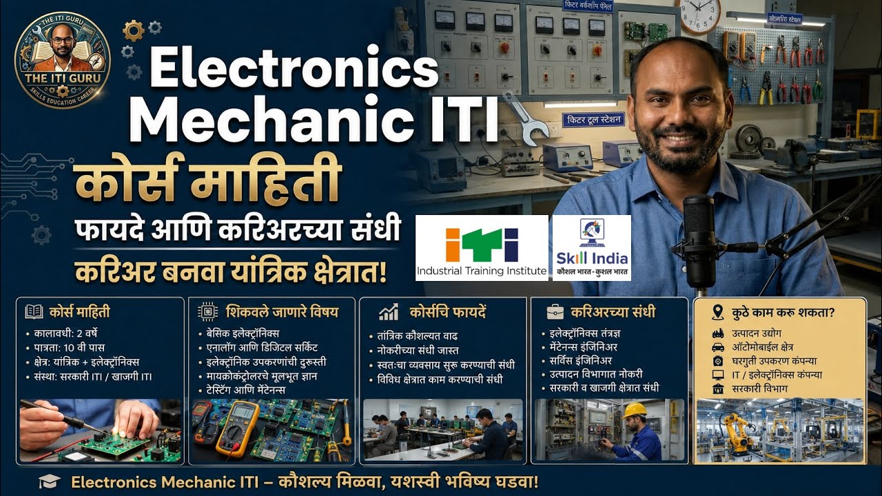 Electronics Mechanic ITI Course Information in Marathi | Full Details | Jobs & Career Scope