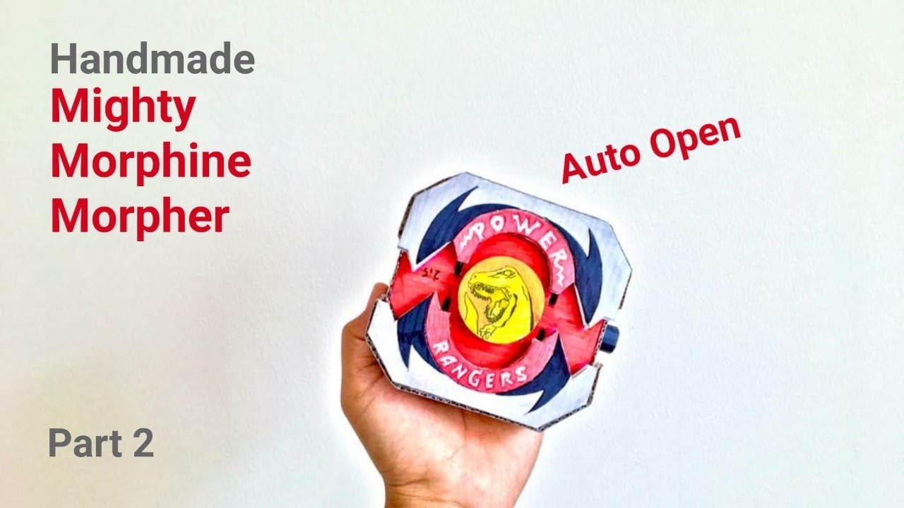 (2/2) Mighty Morphin Power Rangers Morpher (cardboard) DIY tutorial | it works