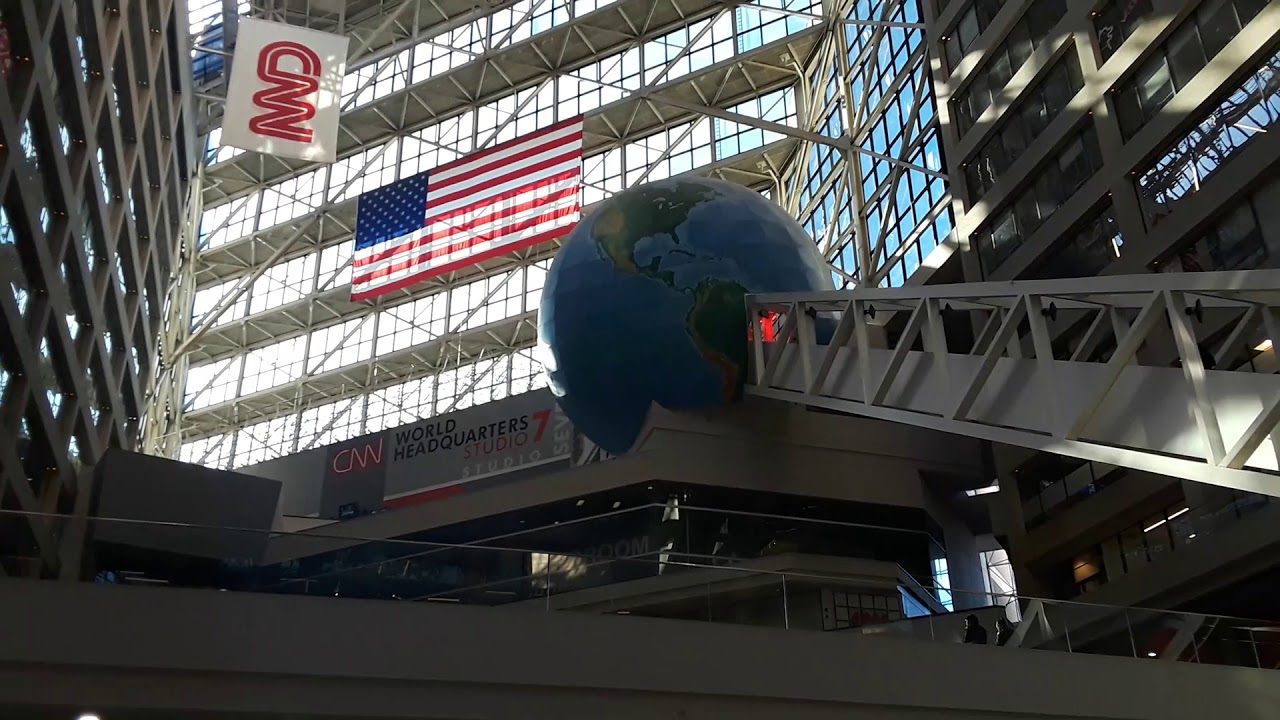 Inside CNN Headquarters Downtown Atlanta Georgia