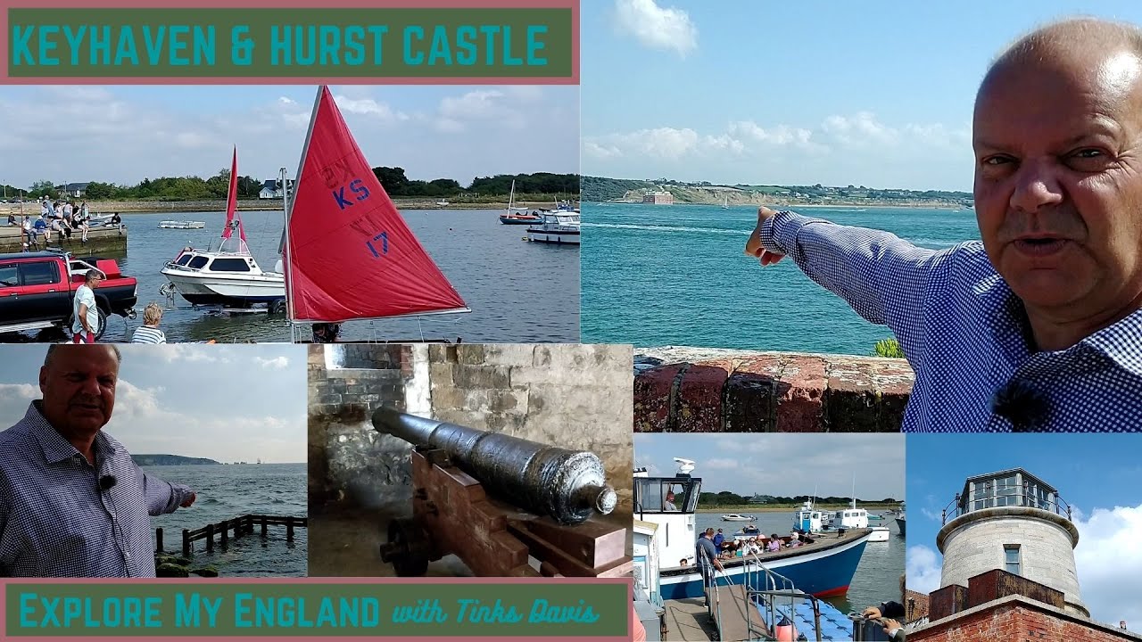 Keyhaven Hampshire England & Hurst Castle, Ferry & Spit.