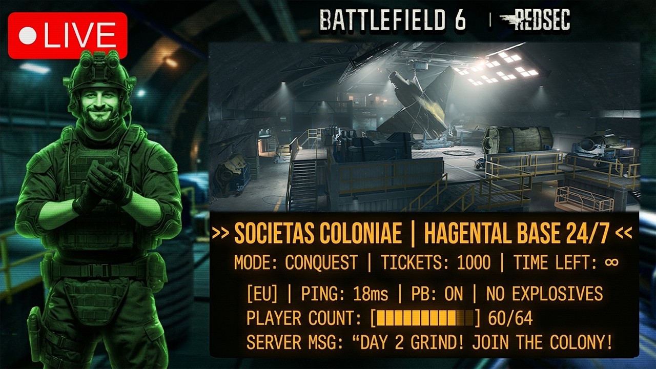 🔴 BATTLEFIELD 6 SEASON 2: HAGENTAL BASE 24/7 ⚠️