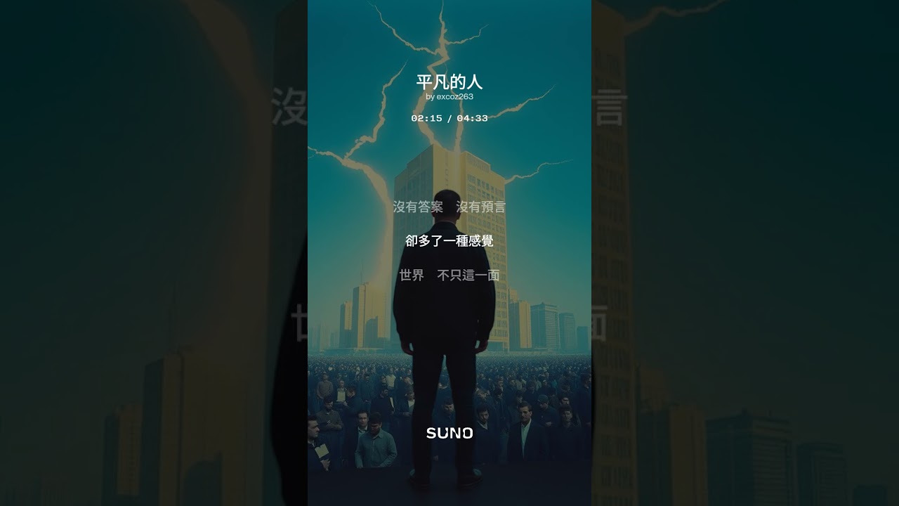 AI 創作歌曲《平凡的人》｜有些感覺，只有平凡的人聽得懂