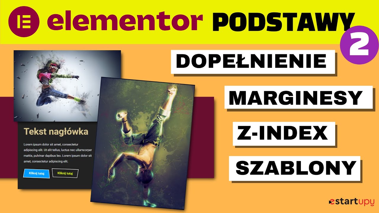 Marginesy Dopełnienie i Z-index - Kurs WordPress i Elementor