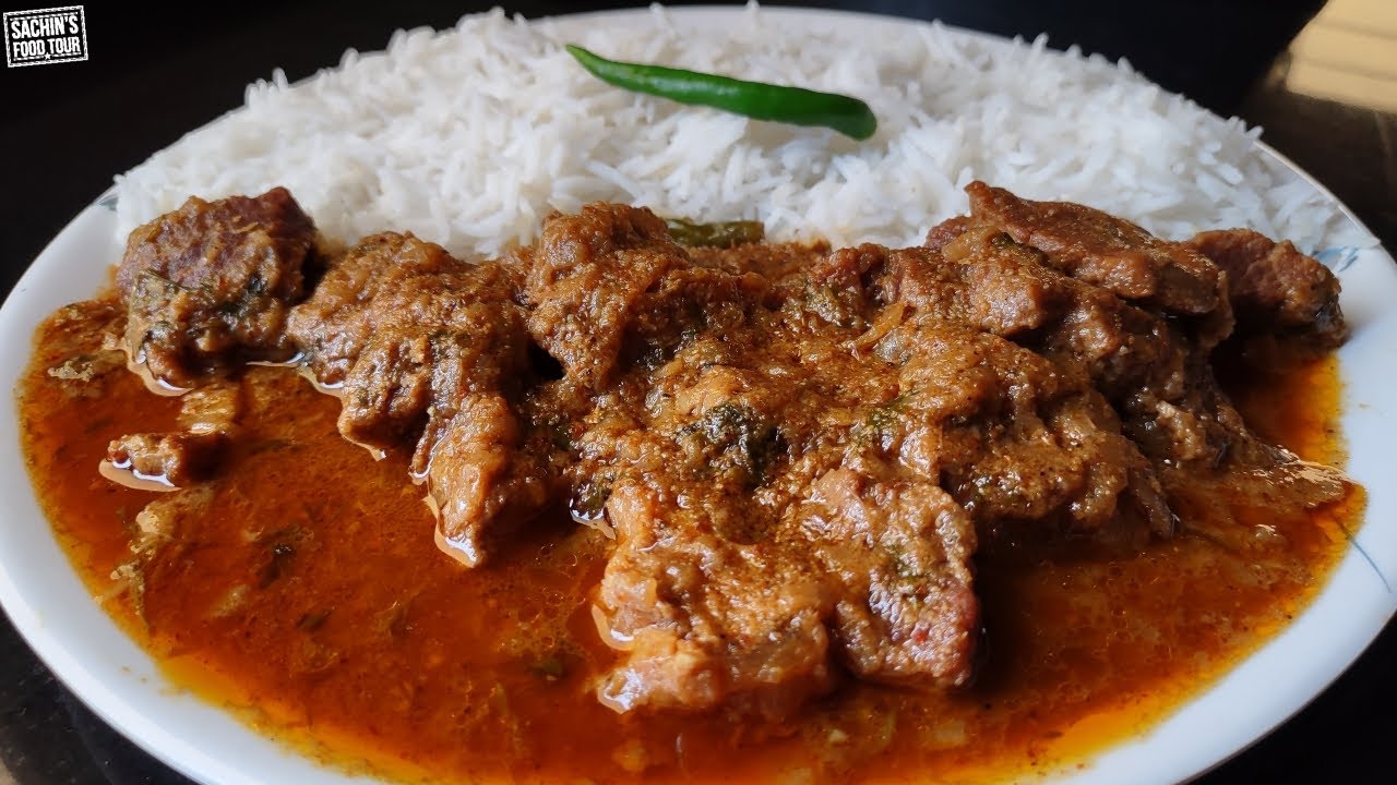 Tari wala Meat Chawal | SPICY Mutton Curry & Rice | EASY & TASTY Mutton Curry in Pressure Cooker