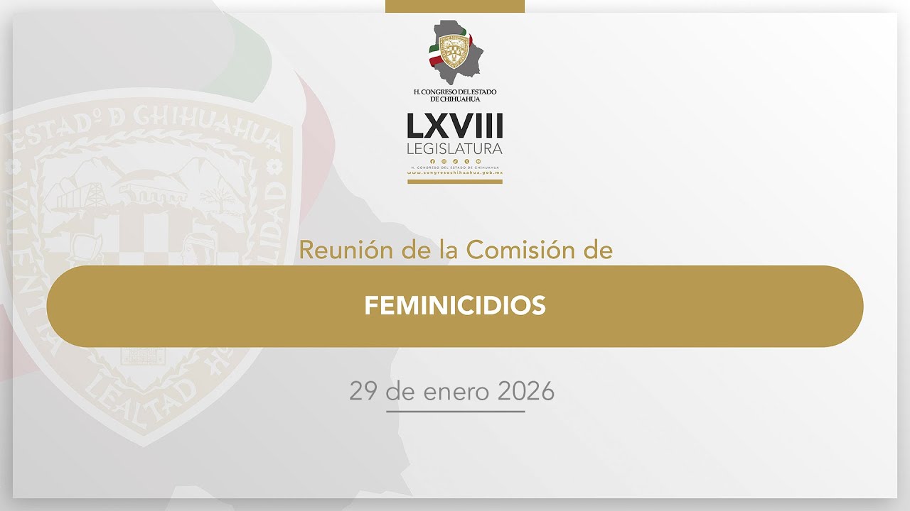 Reunión Comisión de Feminicidios - 29 enero 2026